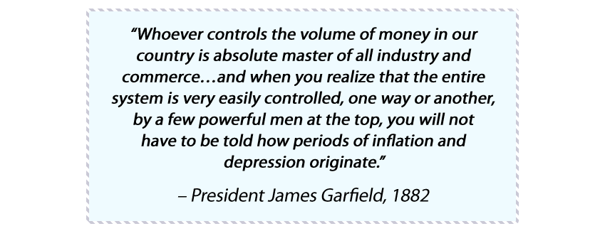 Quote from President James Garfield, 1882
